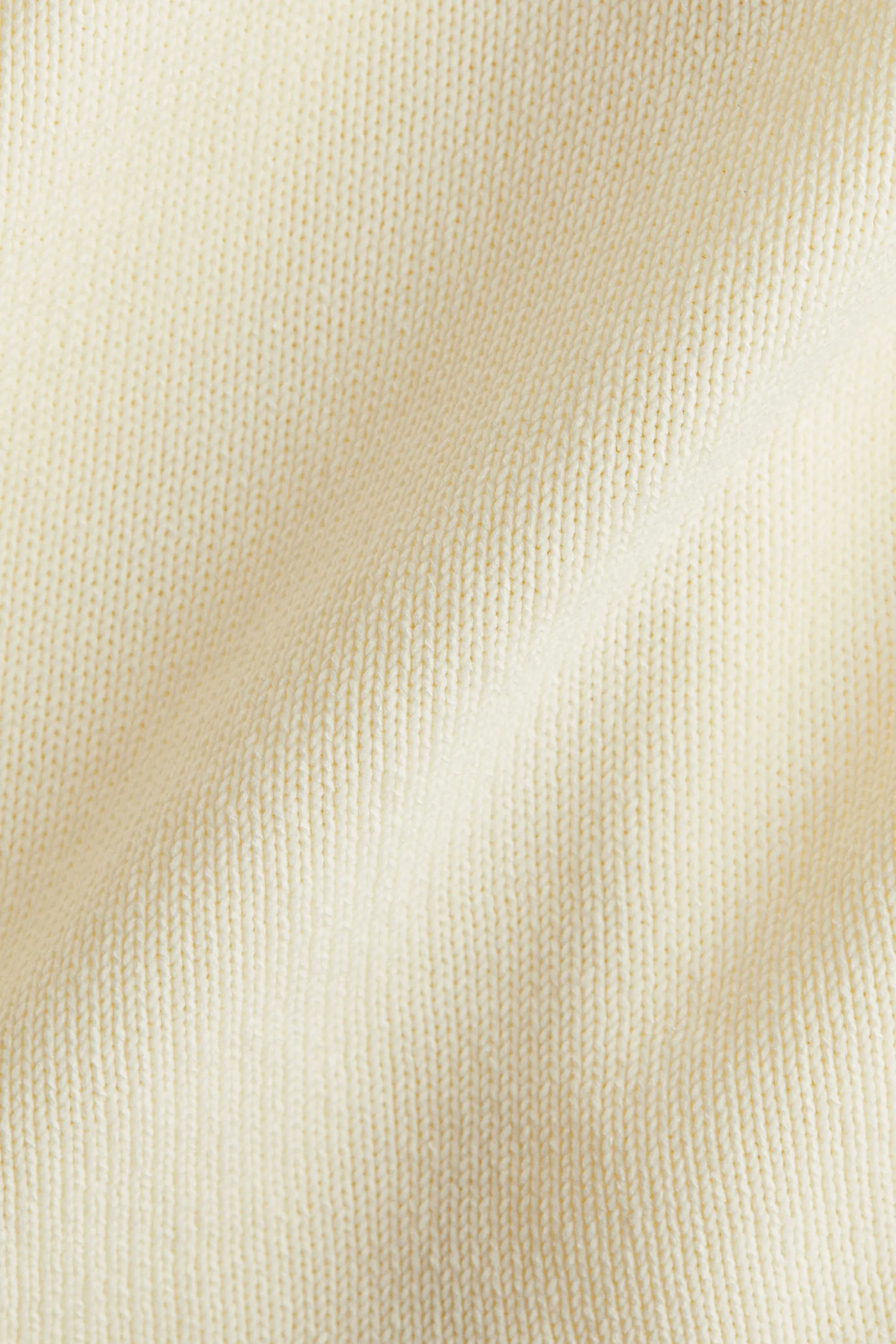Pull à bords roulottés - Crème