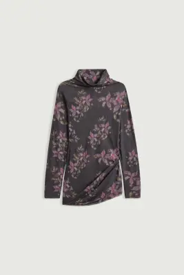 TEE-SHIRT LISIA ANTHRACITE/VIOLET — photo 5