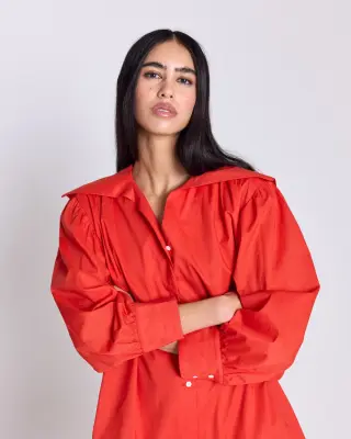 Robe Celestine rouge coquelicot — photo 2