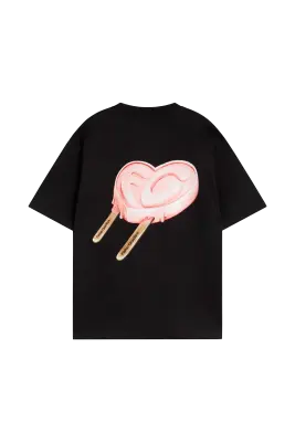 ICED HEART TEE BLACK — photo 2