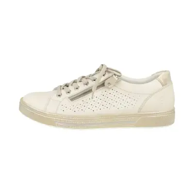 Baskets Remonte D1F04-80 Beige - Lacets Zip Grande Pointure Femme — photo 2