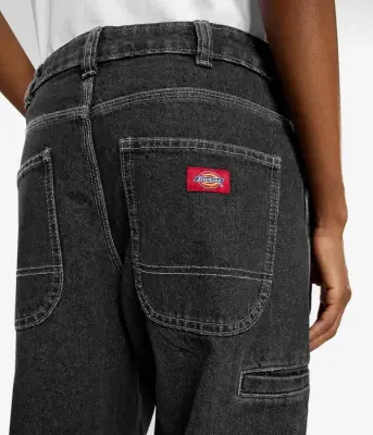 Pantalon Dickies 958 Baggy tapered work jean – Black Faded — photo 4