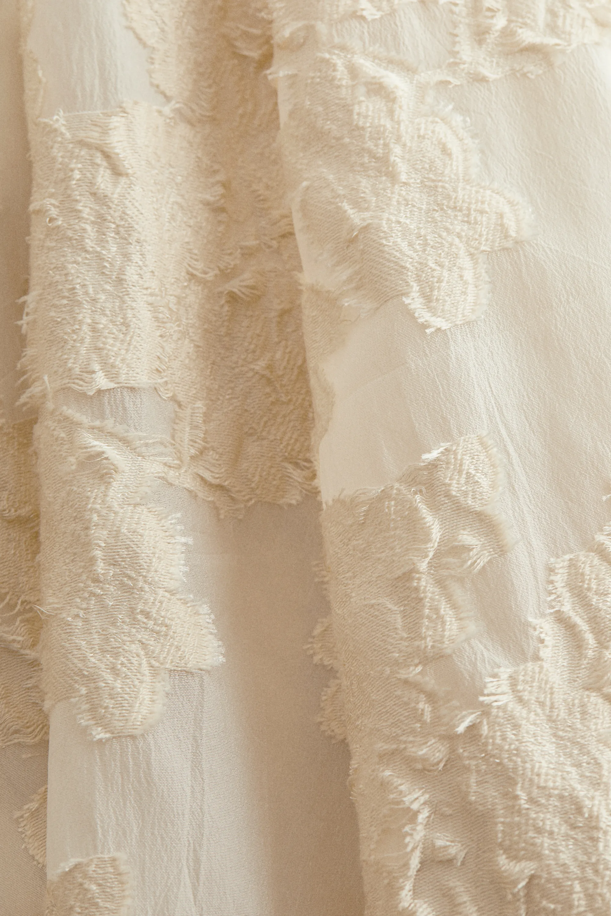 Minirobe en tissu jacquard - Crème