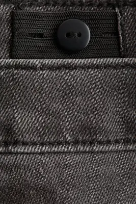 Slim Fit Lined Jeans - Noir denim — photo 1