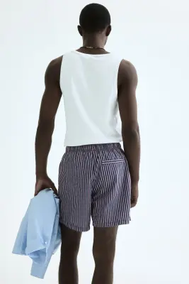 Short Relaxed Fit - Bordeaux/rayé — photo 3