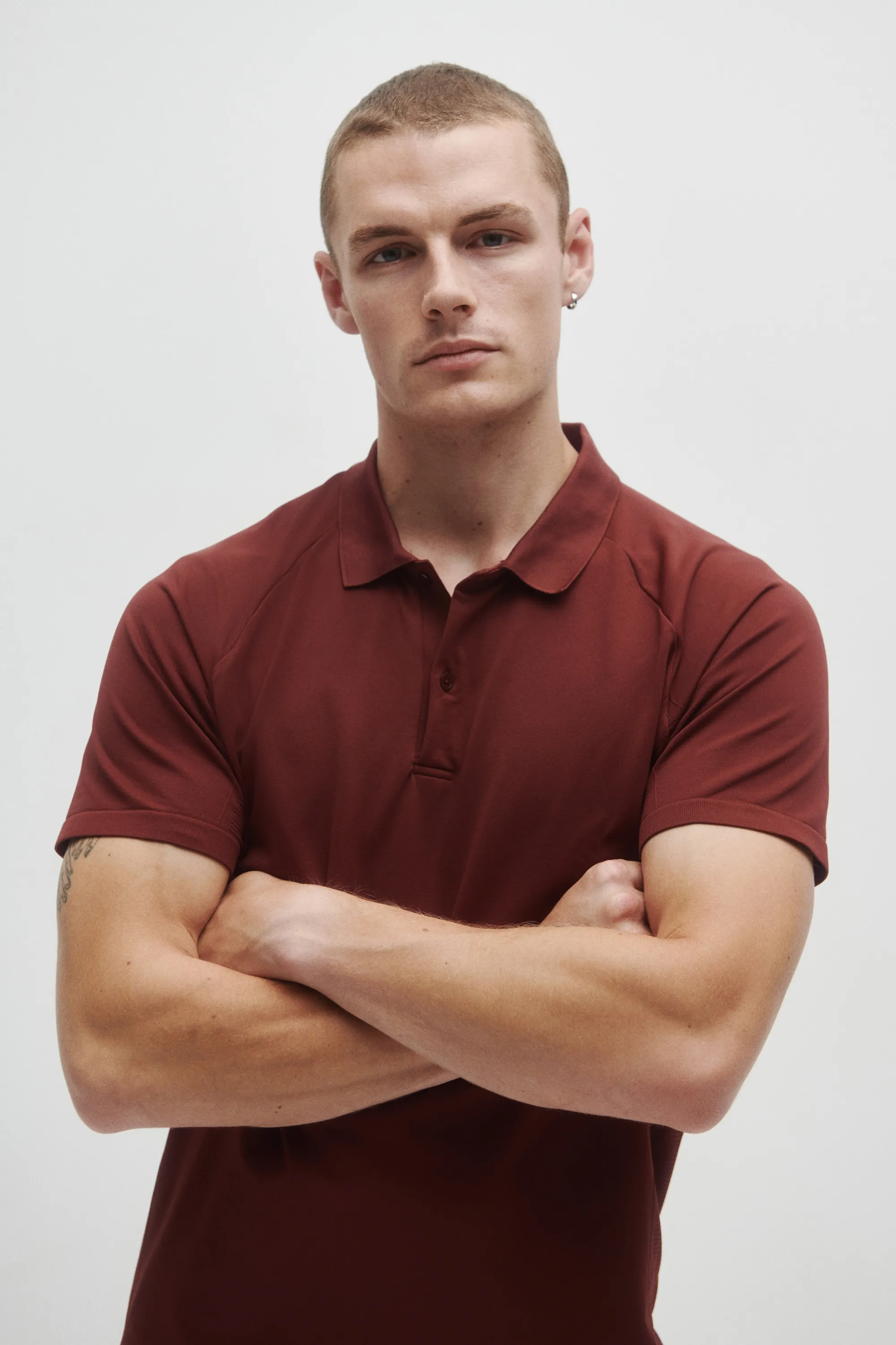 T-shirt de tennis Regular Fit DryMove™ - Rouge brique