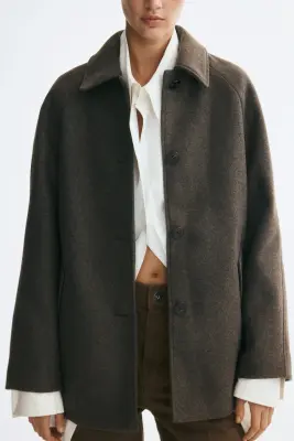 Manteau 3/4 - Taupe foncé — photo 1