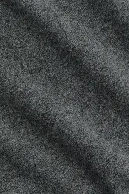 Pull asymétrique en maille fine - Gris foncé chiné — photo 4