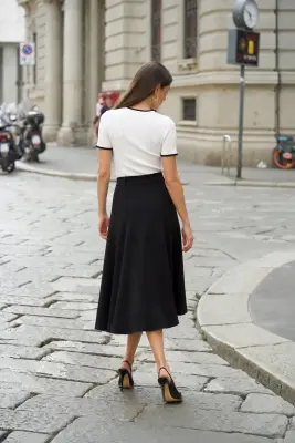 Hope Midi Skirt - Black — photo 4
