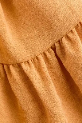 Robe découpée avec dos ouvert - Orange — photo 4