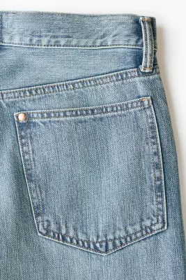 Loose Barrel Jeans - Bleu denim clair — photo 5