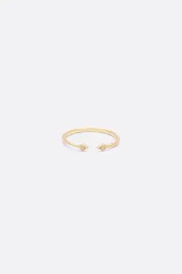 BAGUE ALICE - Or blanc 18 carats — photo 1