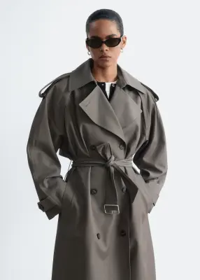 Trench-coat décontracté - Taupe foncé — photo 1