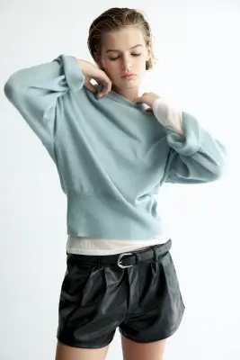 Pull - Turquoise ancien clair — photo 2