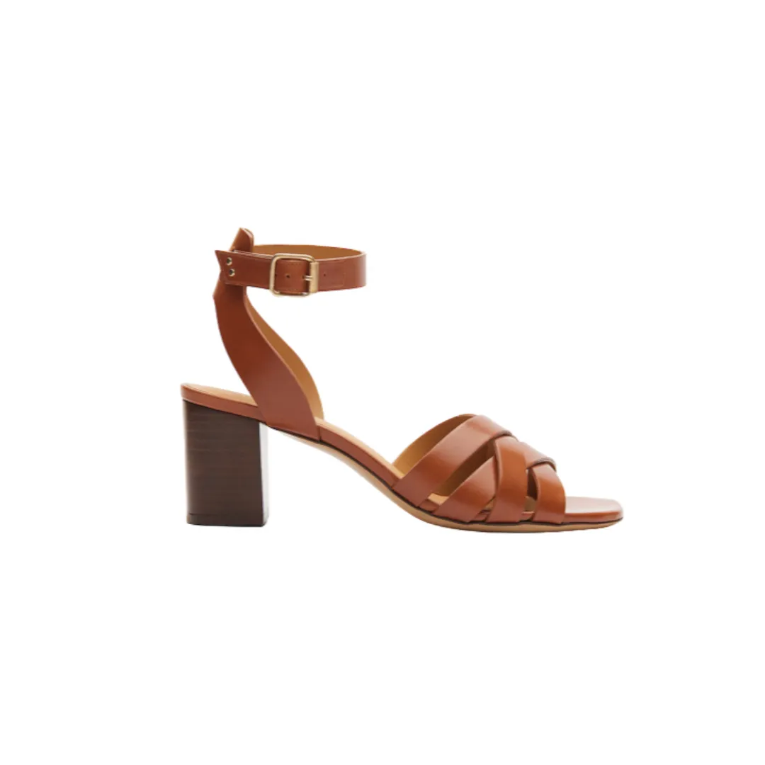 Sandales n°888 Cuir Cognac - Rivecour