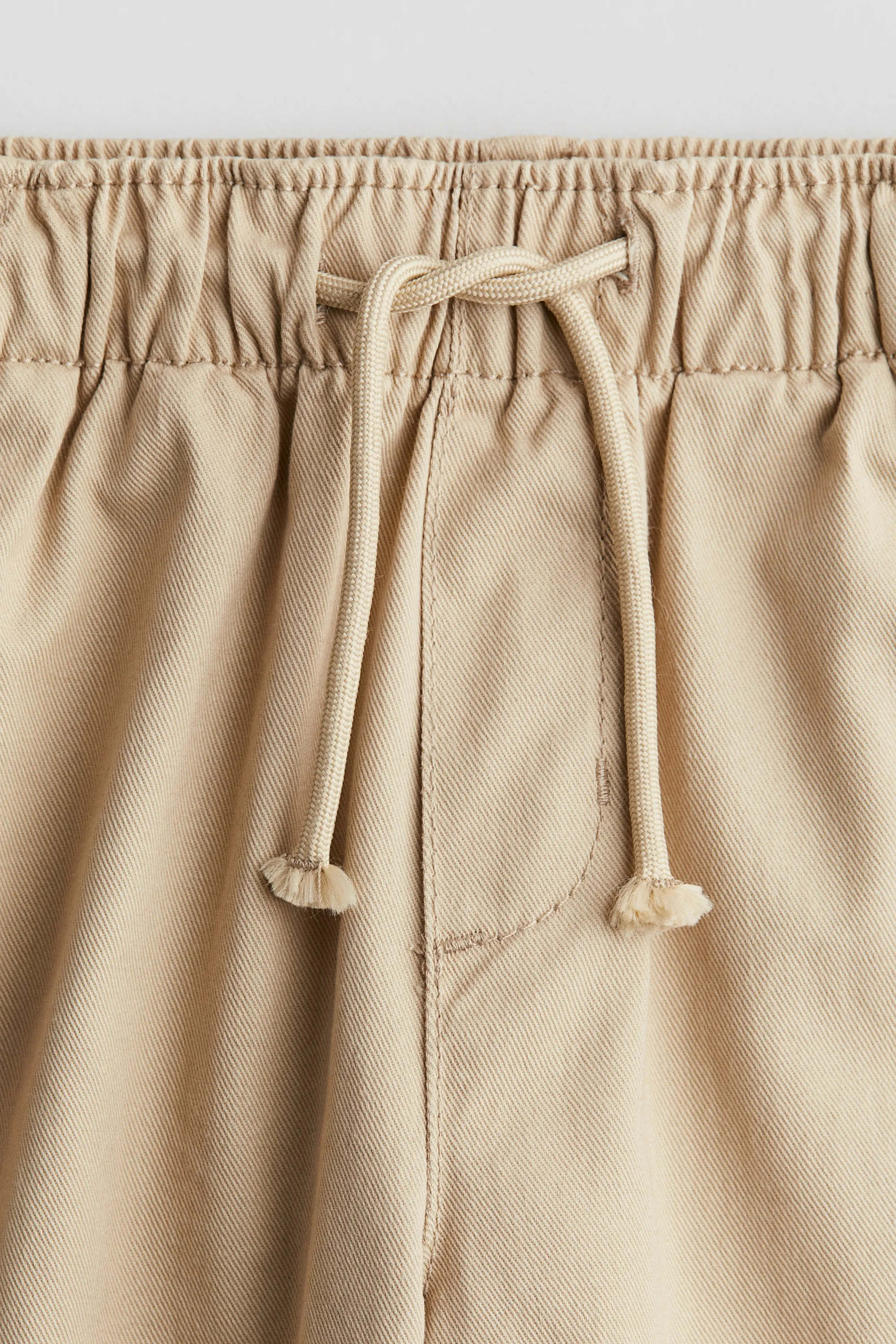 Pantalon jogger en twill - Beige