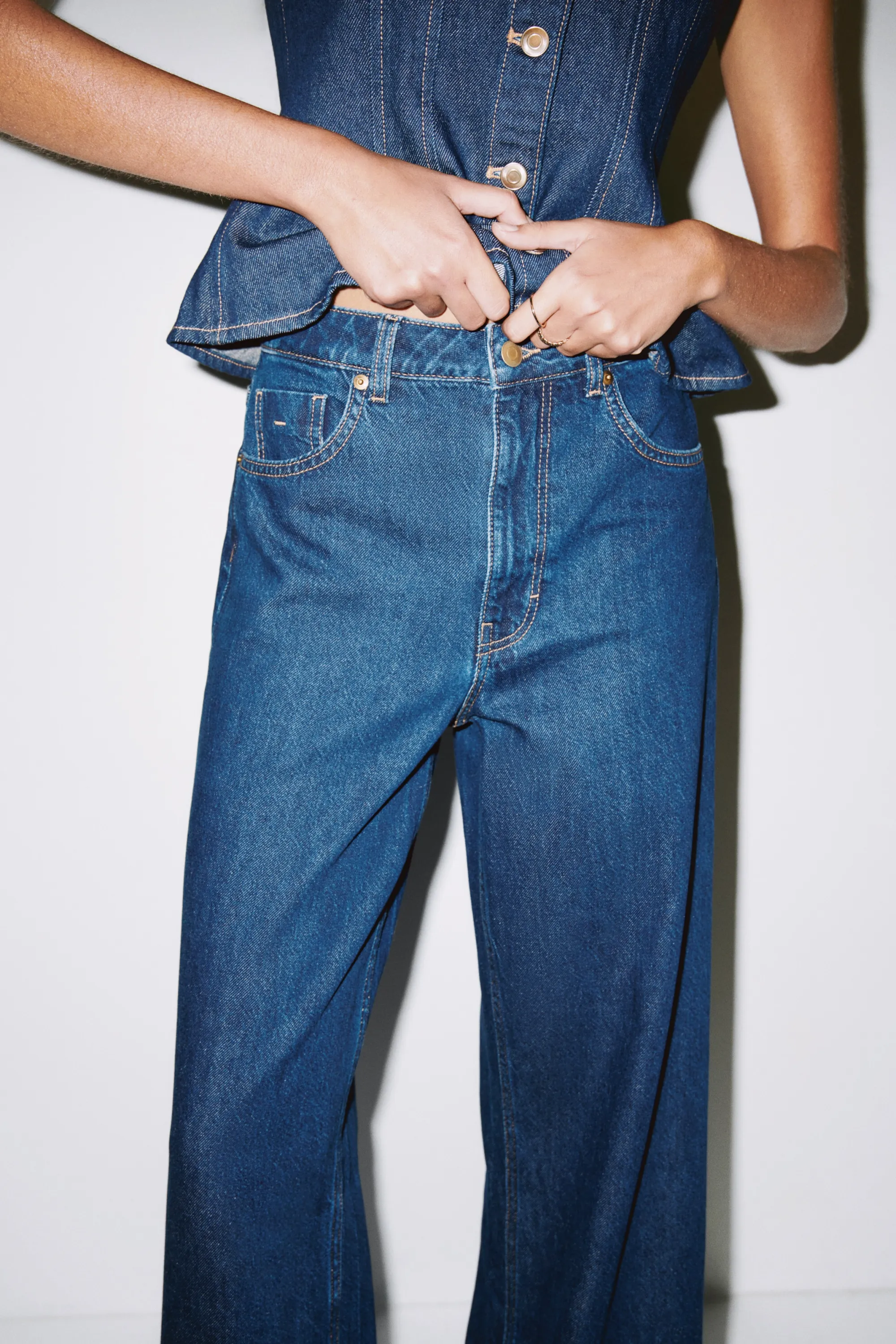 Wide Ultra High Jeans - Bleu denim foncé