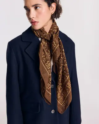 Foulard Johanna chocolat — photo 4