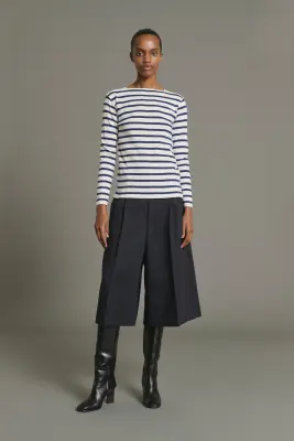 TEE-SHIRT KATY BLANC/BLEU — photo 4