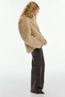 Veste à manches bouffantes - Beige — photo 4