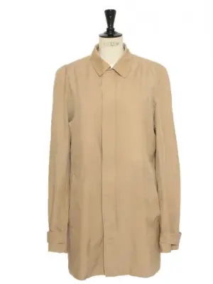 Trench Homme en coton beige S/S 2014 par Kris Van Assche Prix boutique 2000€ Taille 48 — photo 1