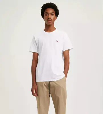 LEVIS  BIG ORIGINAL HM TEE Blanc — photo 4