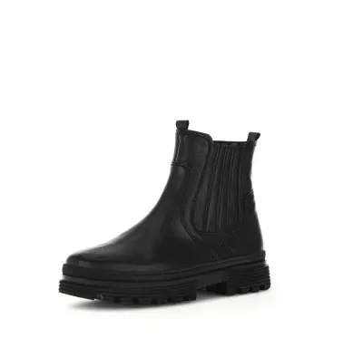 Bottines Gabor 32.511.27 Noires - Cuir Lacets Zip Grande Pointure Femme — photo 1