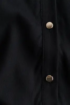 Robe chemise avec ceinture à nouer - Noir — photo 4