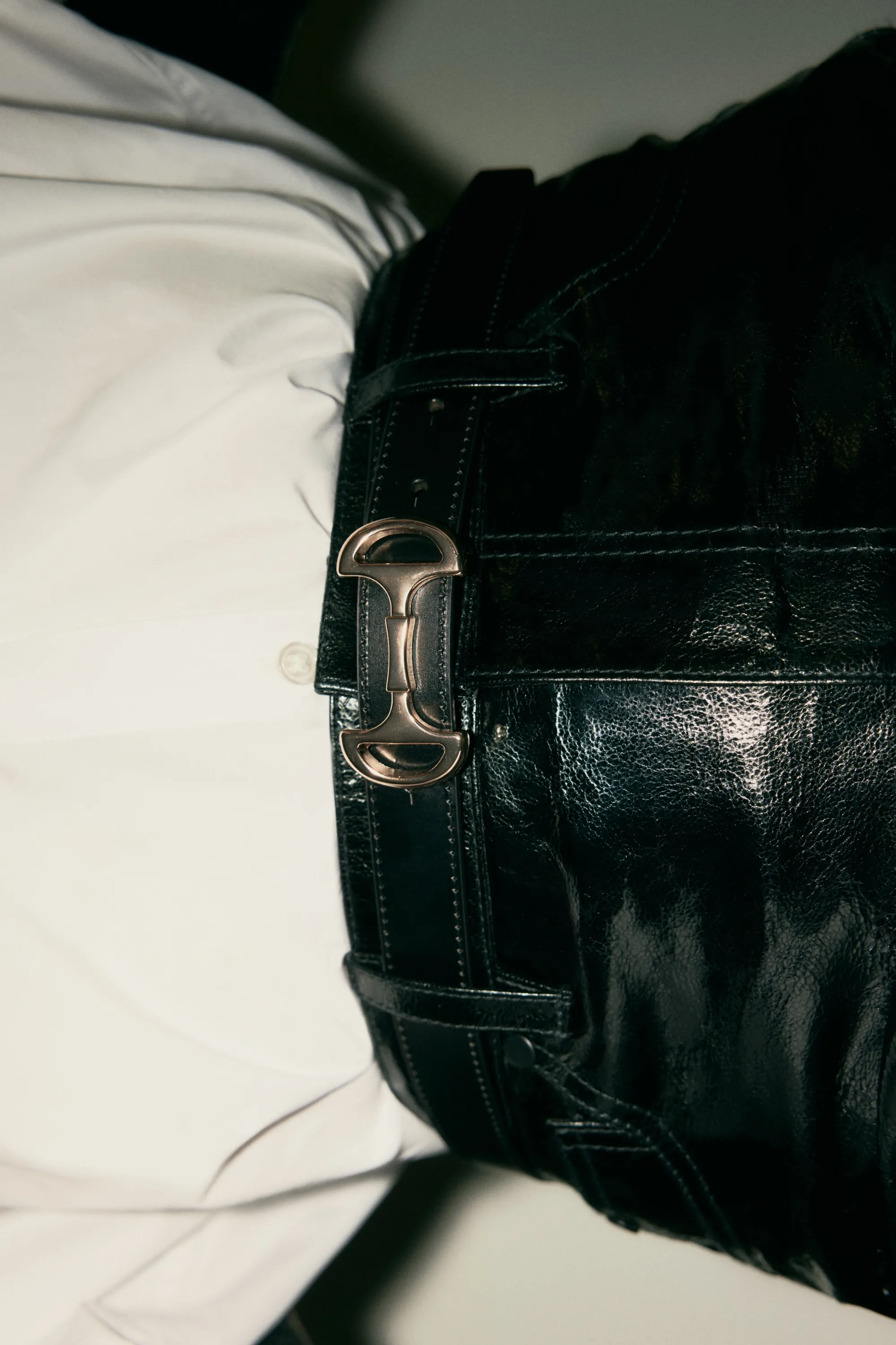 Ceinture en cuir - Noir