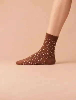 Chaussettes biche - Marron clair — photo 3