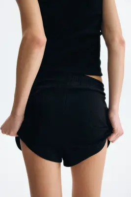 Short en molleton - Noir — photo 3