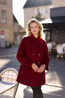 Francine Short Coat - Bordeaux — photo 1