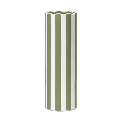 Vase Ondulation Kaki