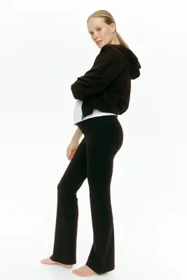 MAMA Pantalon évasé Before & After - Marron foncé — photo 3