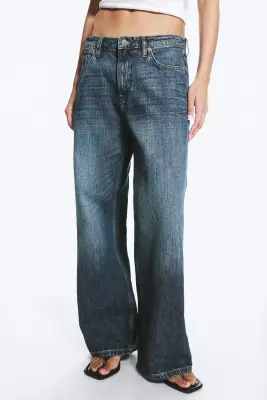 Jean droit ample taille basse Missy - Blue Hymn - Bleu moyen — photo 2