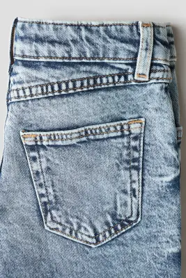 Lot de 2 shorts en denim de coton - Bleu denim clair — photo 2
