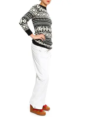 Pantalon de ski en sergé de polyester blanc Prix boutique 150€ Taille 36 — photo 3