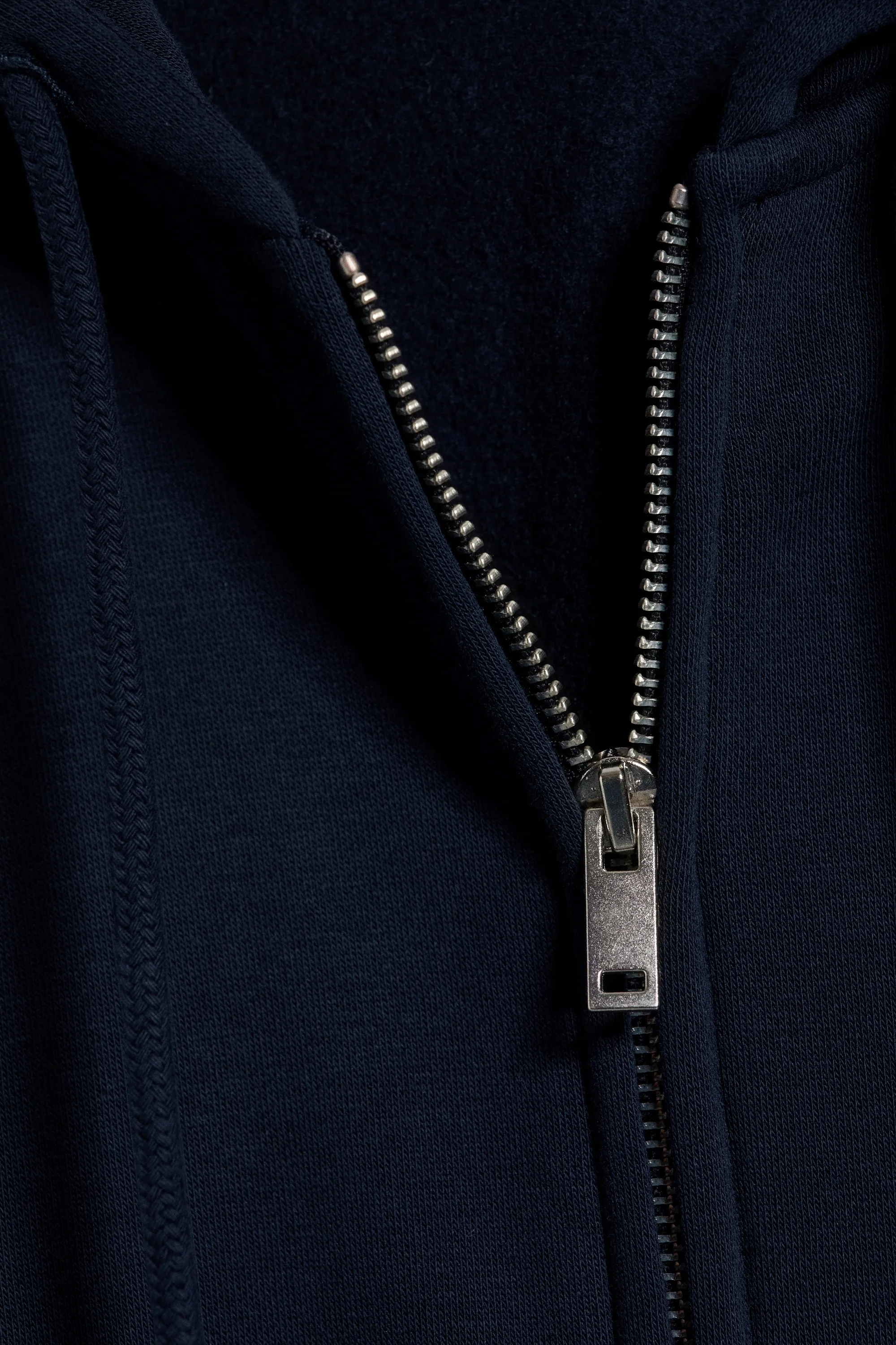 Sweat à capuche zippé standard - Bleu foncé