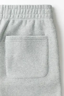 Short Relaxed Fit en molleton - Gris chiné — photo 5