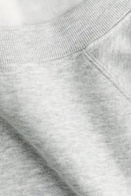Sweat épaules nues - Gris clair chiné — photo 4