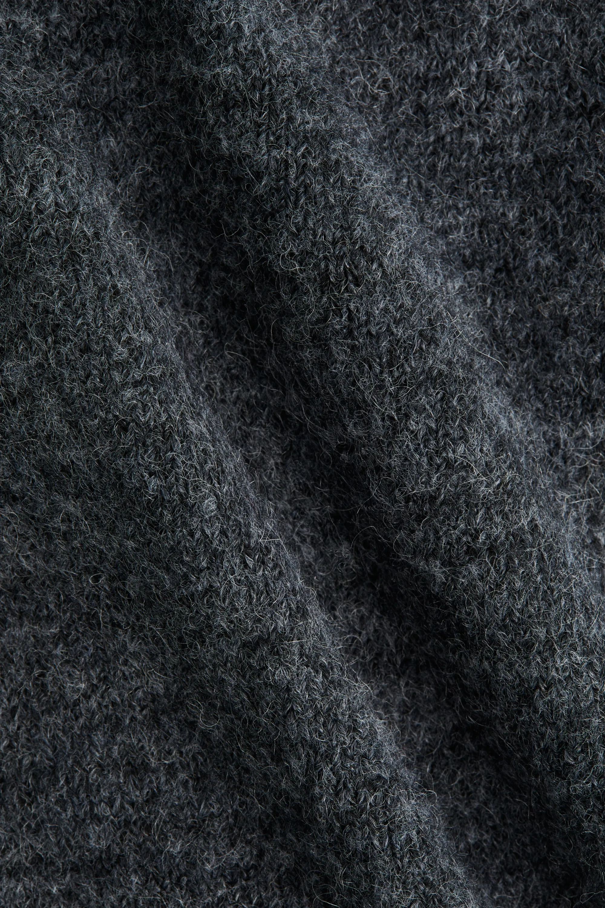Gilet sans manches en maille - Gris foncé chiné