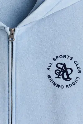 Veste à capuche zippée Loose Fit - Bleu clair/All Sports Club — photo 5