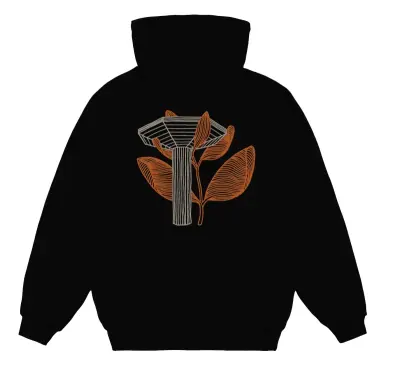 Sweatshirt Magenta Pillar Hoodie – Black — photo 1