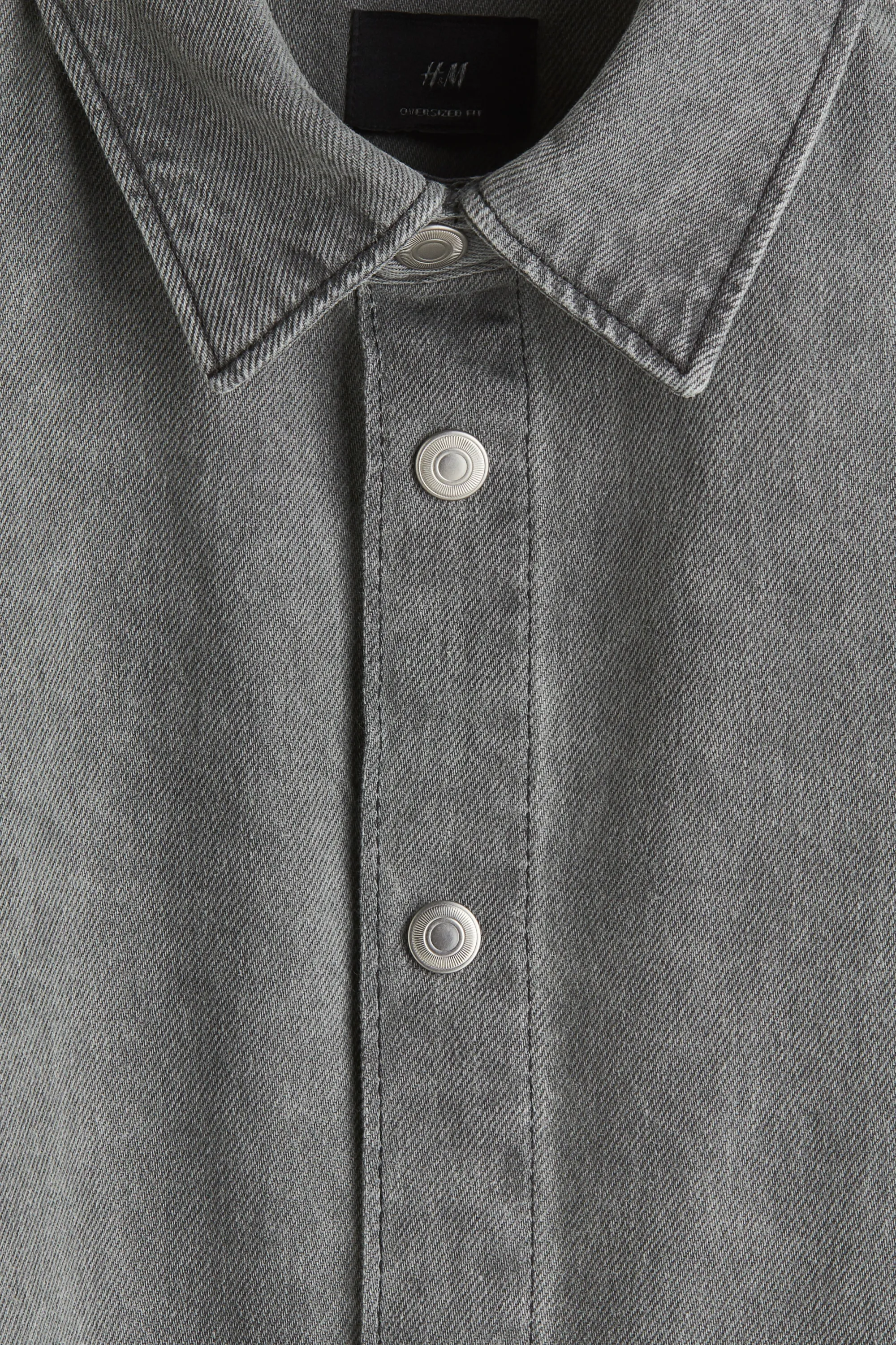 Chemise Oversized Fit en denim - Gris vintage