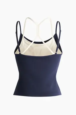 Top de sport avec soutien-gorge intégré SoftMove™ - Bleu marine — photo 4