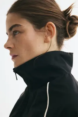 Veste de survêtement oversize - Noir/color block — photo 2
