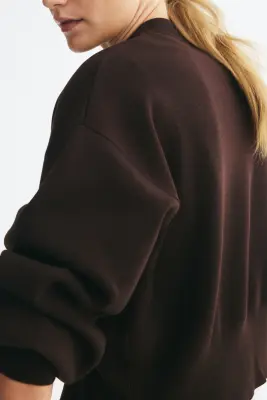 Gilet en maille fine - Marron foncé — photo 3