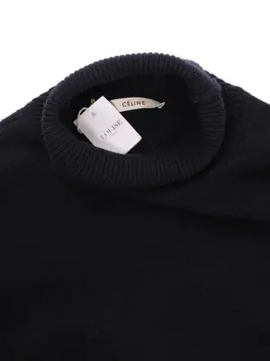 Pull col roulé en cachemire bleu marine prix boutique 1300€ taille M — photo 2
