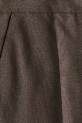 Pantalon droit avec plis - Brown — photo 3