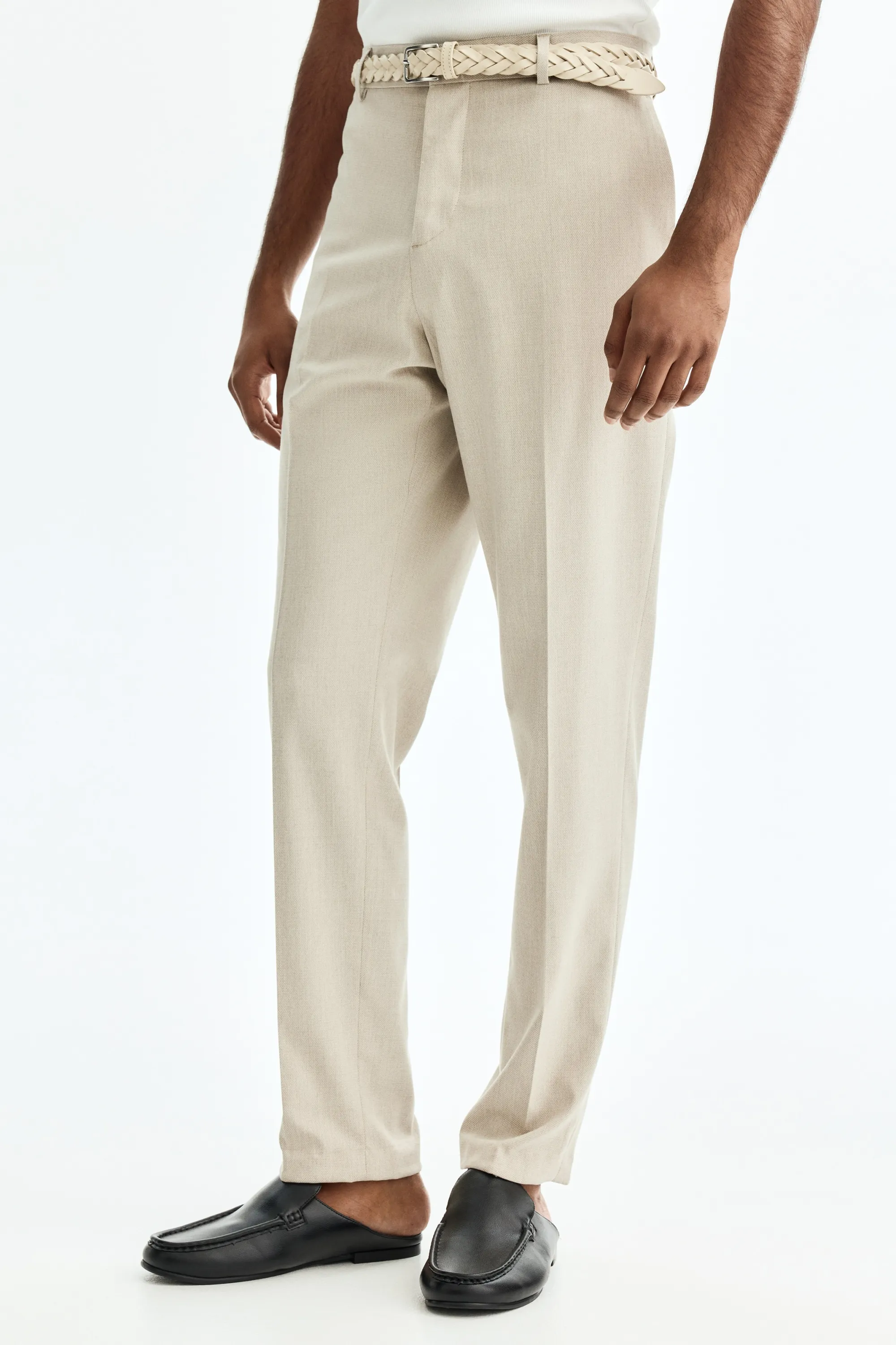 Pantalon de costume Slim Fit - Beige clair